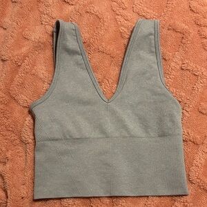 YPB Gray V-Neck Sports Top